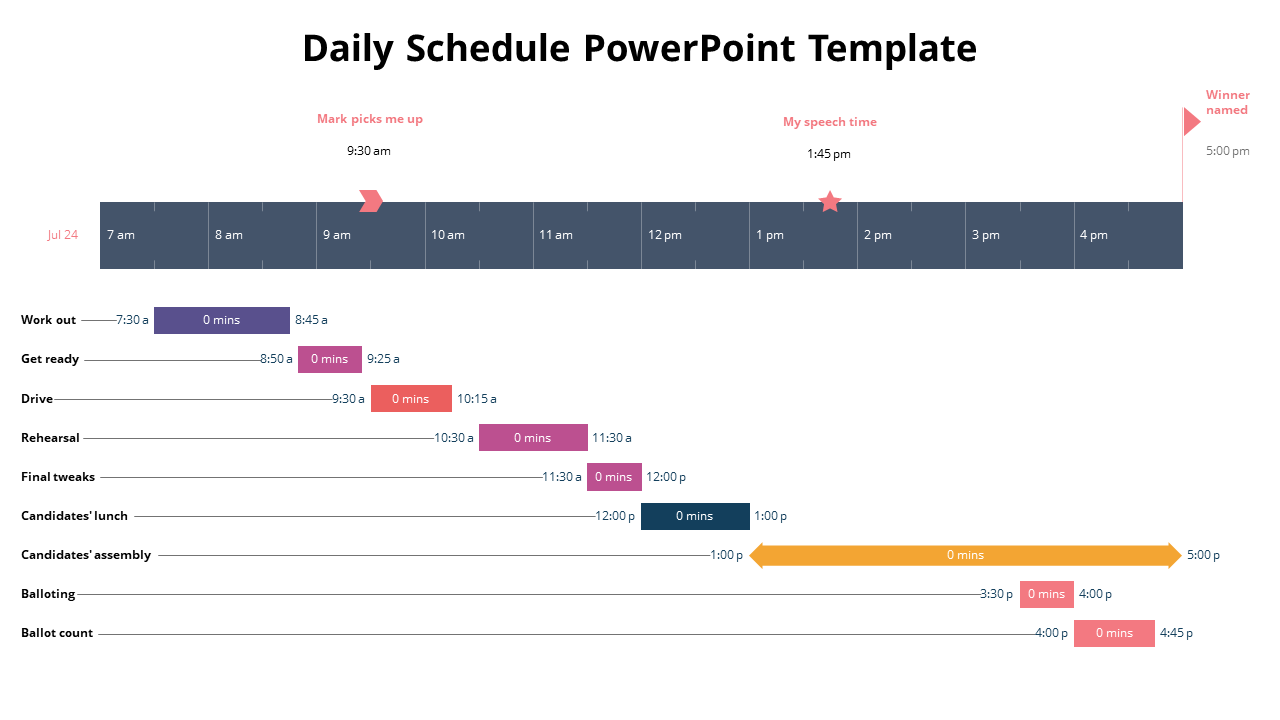 Daily Schedule PowerPoint Template